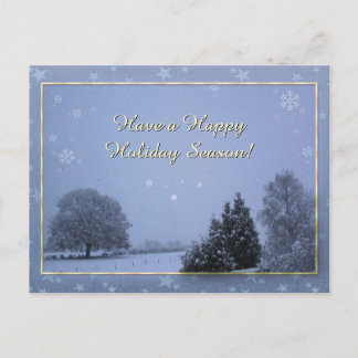 Winterlandschaft Feiertagspostkarte
