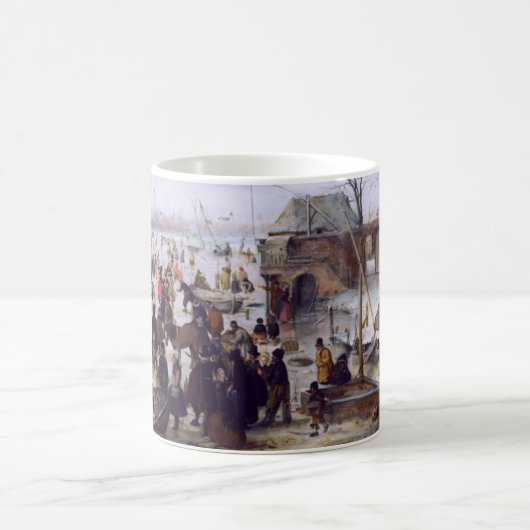 Winterlandschaft. Fine Art Christmas Geschenk Kaffeetasse (Mittel)
