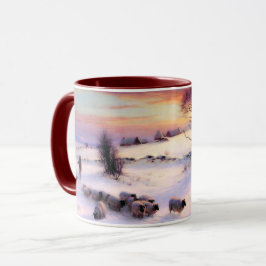 Winterlandschaft. Fine Art Christmas Geschenk Tass Tasse