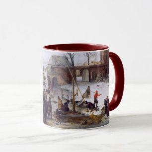 Winterlandschaft. Fine Art Weihnachtsgeschenke Tas Tasse