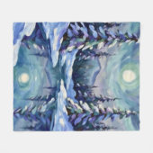 Winterlandschaft fleecedecke (Vorderseite (Horizontal))