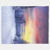 Winterlandschaft Fleecedecke (Vorderseite (Horizontal))