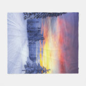 Winterlandschaft Fleecedecke (Vorderseite (Horizontal))