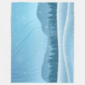 Winterlandschaft Fleecedecke (Vorderseite)