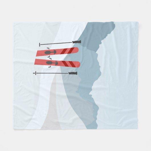 Winterlandschaft Fleecedecke (Vorderseite (Horizontal))