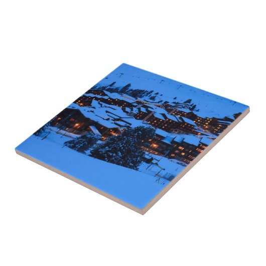 Winterlandschaft Fliese (Seite)