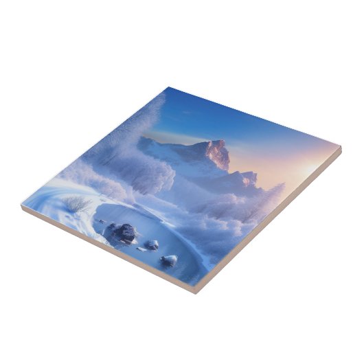 Winterlandschaft Fliese (Seite)