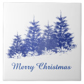 Winterlandschaft Fliese (Vorderseite)