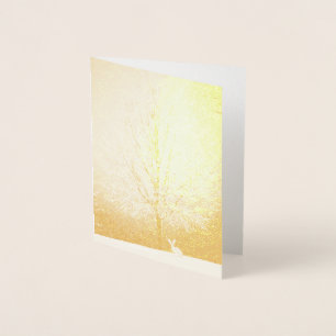 Winterlandschaft Folienkarte