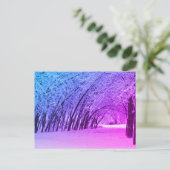 Winterlandschaft Foto Postkarte (Stehend Vorderseite)