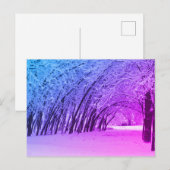 Winterlandschaft Foto Postkarte (Vorne/Hinten)
