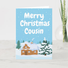 Winterlandschaft - Frohe Weihnachten Cousin