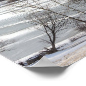 Winterlandschaft Frozen Poster-See Poster (Ecke)