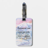 Winterlandschaft Gepäckanhänger (Rückseite vertikal)