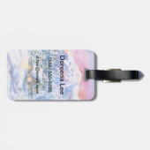 Winterlandschaft Gepäckanhänger (Rückseite horizontal)