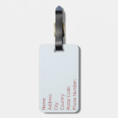 Winterlandschaft Gepäckanhänger (Rückseite vertikal)