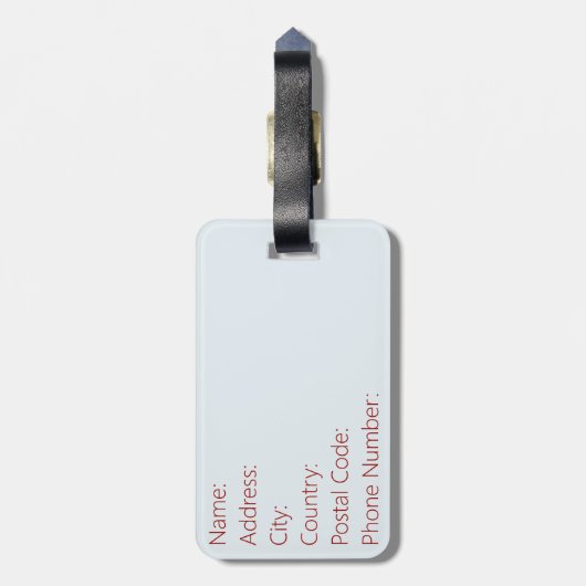 Winterlandschaft Gepäckanhänger (Rückseite vertikal)