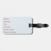 Winterlandschaft Gepäckanhänger (Rückseite horizontal)