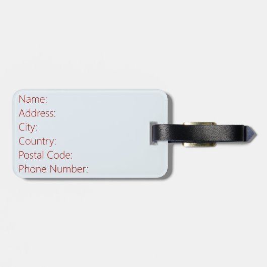 Winterlandschaft Gepäckanhänger (Rückseite horizontal)