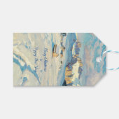 Winterlandschaft Geschenkanhänger (Vorderseite (Horizontal))