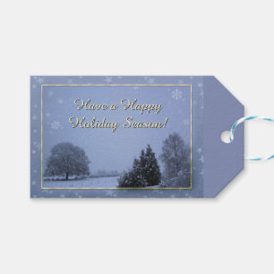 Winterlandschaft Geschenkanhänger