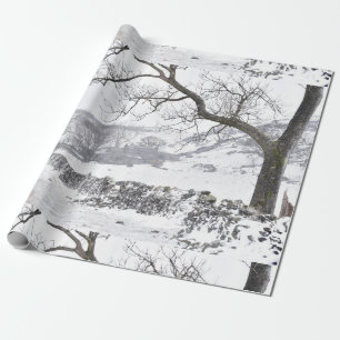 Winterlandschaft Geschenkpapier
