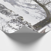 Winterlandschaft Geschenkpapier (Ecke)
