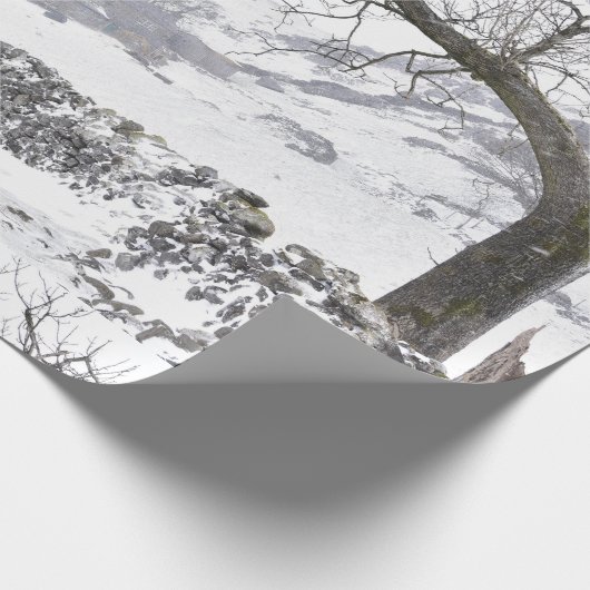 Winterlandschaft Geschenkpapier (Ecke)