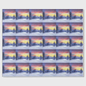 Winterlandschaft Geschenkpapier (Flach)
