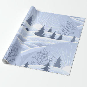 Winterlandschaft Geschenkpapier