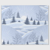 Winterlandschaft Geschenkpapier (Flach)