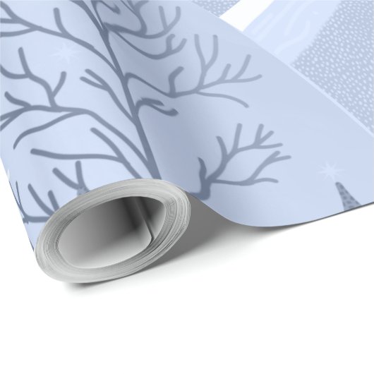 Winterlandschaft Geschenkpapier (Rolleneckpunkt)