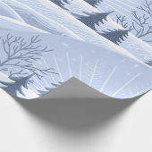 Winterlandschaft Geschenkpapier (Ecke)
