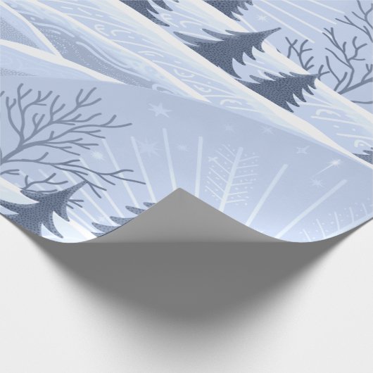 Winterlandschaft Geschenkpapier (Ecke)