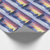 Winterlandschaft Geschenkpapier (Ecke)