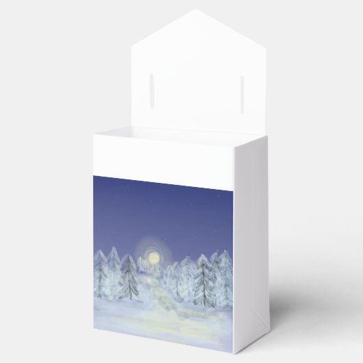 Winterlandschaft Geschenkschachtel (Geöffnet)