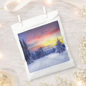 Winterlandschaft Geschenktütchen (Ausgeschnitten)