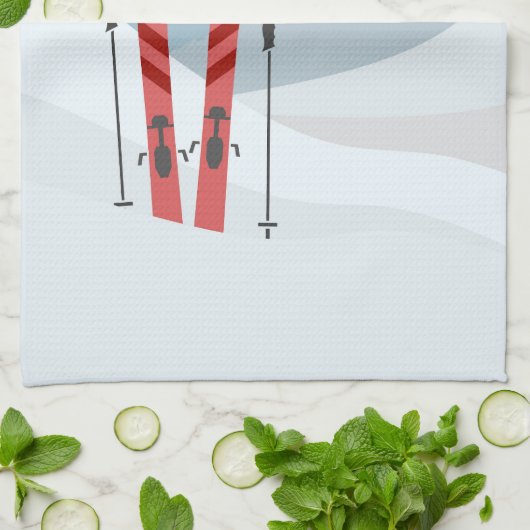 Winterlandschaft Geschirrtuch (Gefaltet)