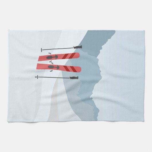 Winterlandschaft Geschirrtuch (Horizontal)