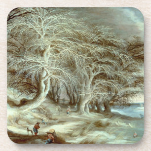 Winterlandschaft Gijsbrecht Leytens Getränkeuntersetzer