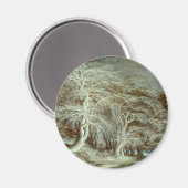 Winterlandschaft Gijsbrecht Leytens Magnet (Vorderseite/Rückseite)