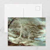 Winterlandschaft Gijsbrecht Leytens Postkarte (Vorne/Hinten)