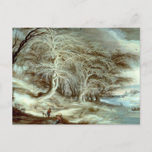 Winterlandschaft Gijsbrecht Leytens Postkarte (Vorderseite)