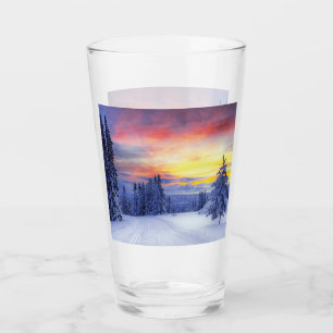 Winterlandschaft Glas