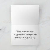 Winterlandschaft glücklich feiertagskarte (Innenseite)