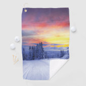 Winterlandschaft Golfhandtuch (Insitu)