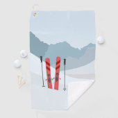 Winterlandschaft Golfhandtuch (Insitu)