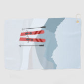 Winterlandschaft Golfhandtuch (Horizontal)