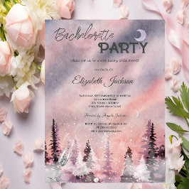 Winterlandschaft Grönlandwald Bachelorette Einladung