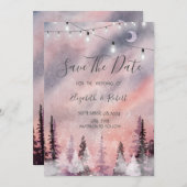 Winterlandschaft Grönlandwald Save the Date (Vorne/Hinten)